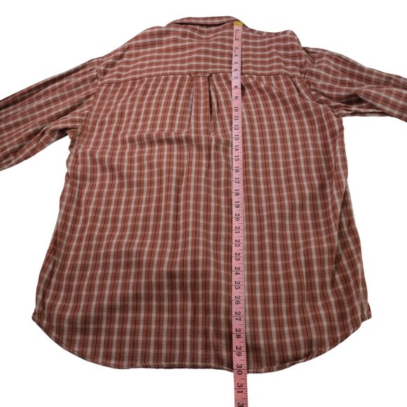 Columbia Authentic Issue Mens M Plaid Long Sleeve Shirt Vintage Y2K - Picture 10 of 12